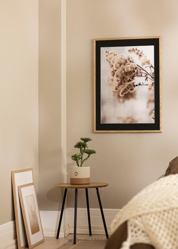 Ramă Trendy Stejar 20x25 cm - Paspartu Negru 15x20 cm