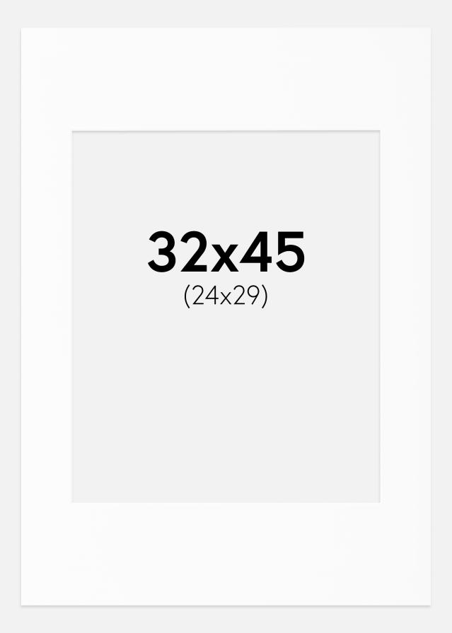 Paspartu Canson Alb Margine albă 32x45 cm (24x29)