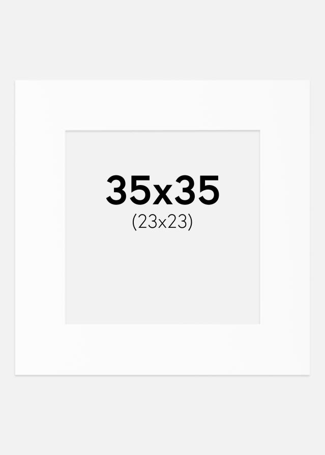 Paspartu Canson Alb Margine albă 35x35 cm (23x23)