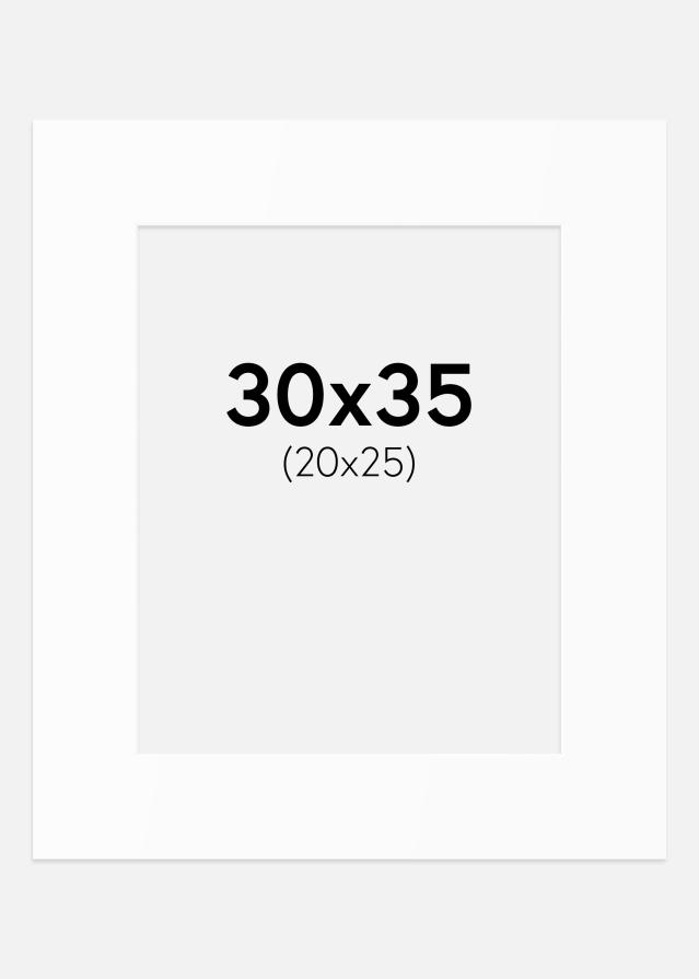 Paspartu Alb Standard (Miez Alb) 30x35 cm (20x25)