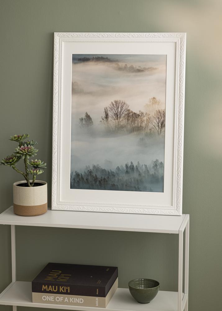 Ramă Baroc Alb 30x40 cm