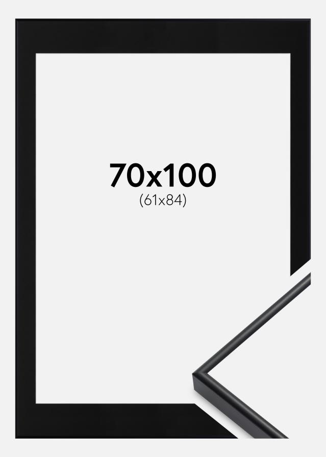 Ramă Visby Negru 70x100 cm - Paspartu Negru 62x85 cm