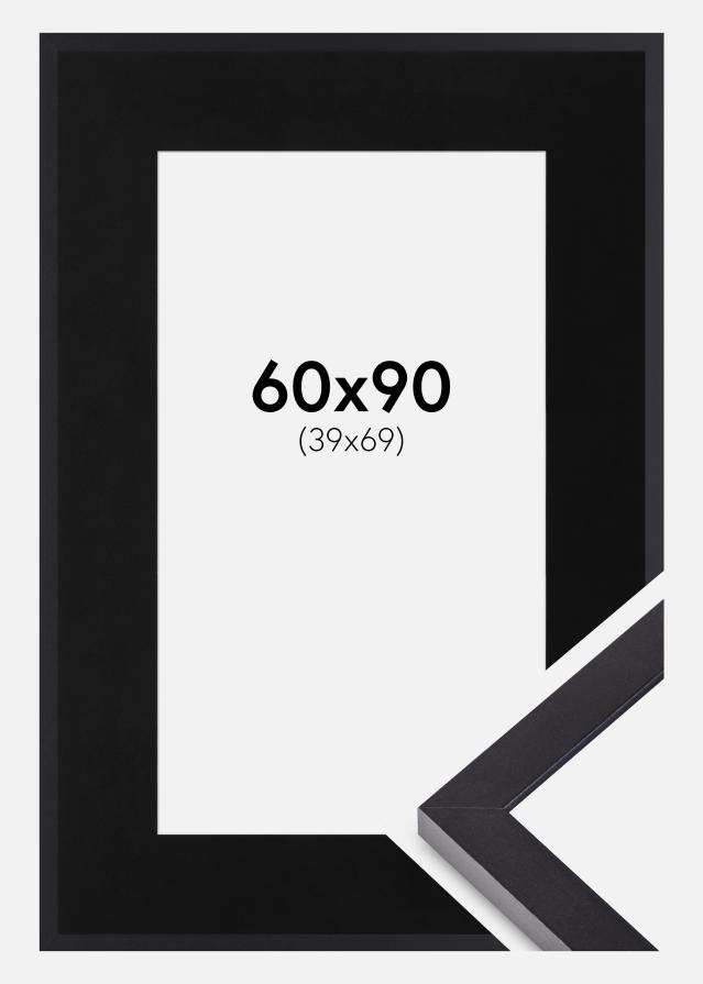 Ramă Selection Negru 60x90 cm - Paspartu Negru 40x70 cm