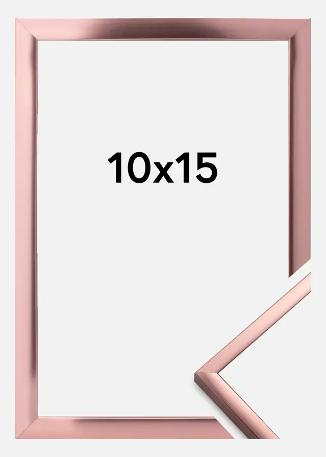 Ramă Poster Frame Aluminum Roz auriu 10x15 cm