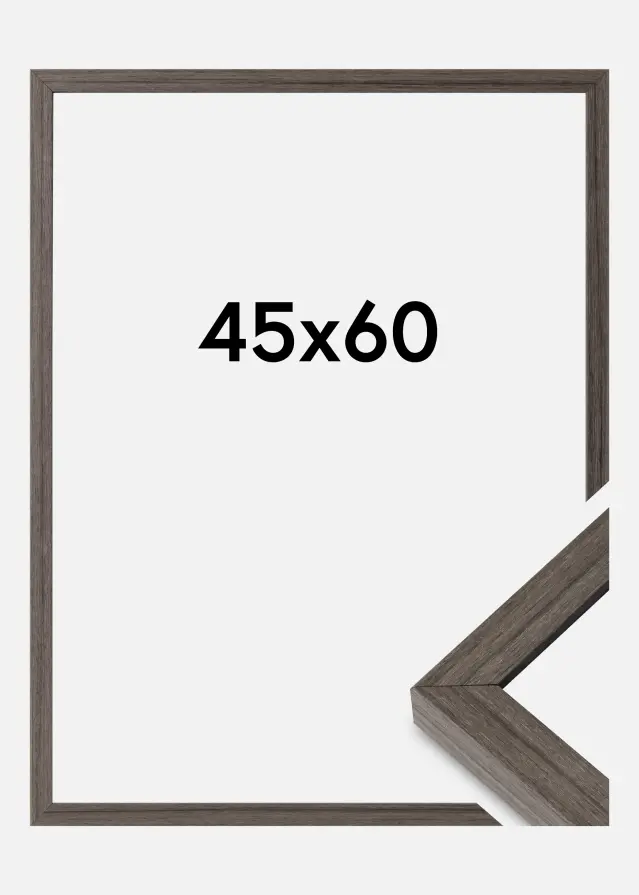 Ramă Hermes Sticlă acrilică Grey Oak 45x60 cm