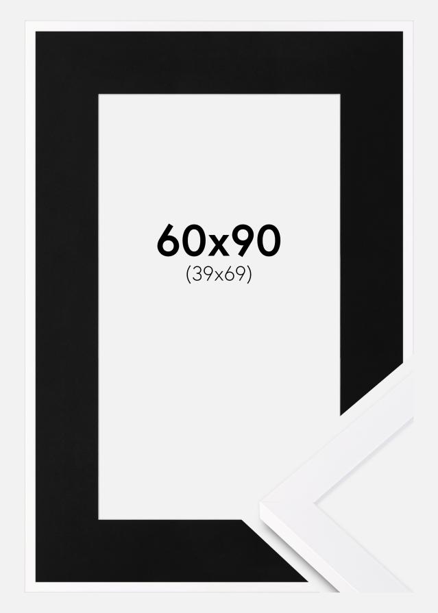 Ramă Selection Alb 60x90 cm - Paspartu Negru 40x70 cm