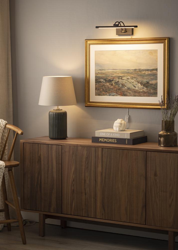 Gunnebo V962 LED pentru ramă 37 cm - Negru