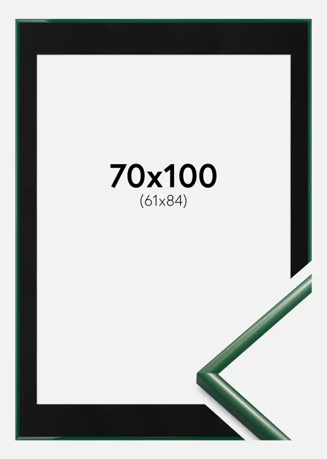 Ramă New Lifestyle Moss Green 70x100 cm - Paspartu Negru 62x85 cm