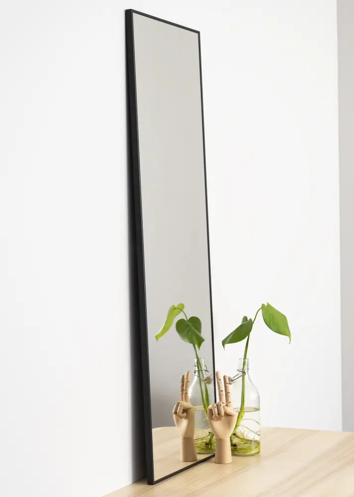 Oglindă Narrow Negru 41x121 cm