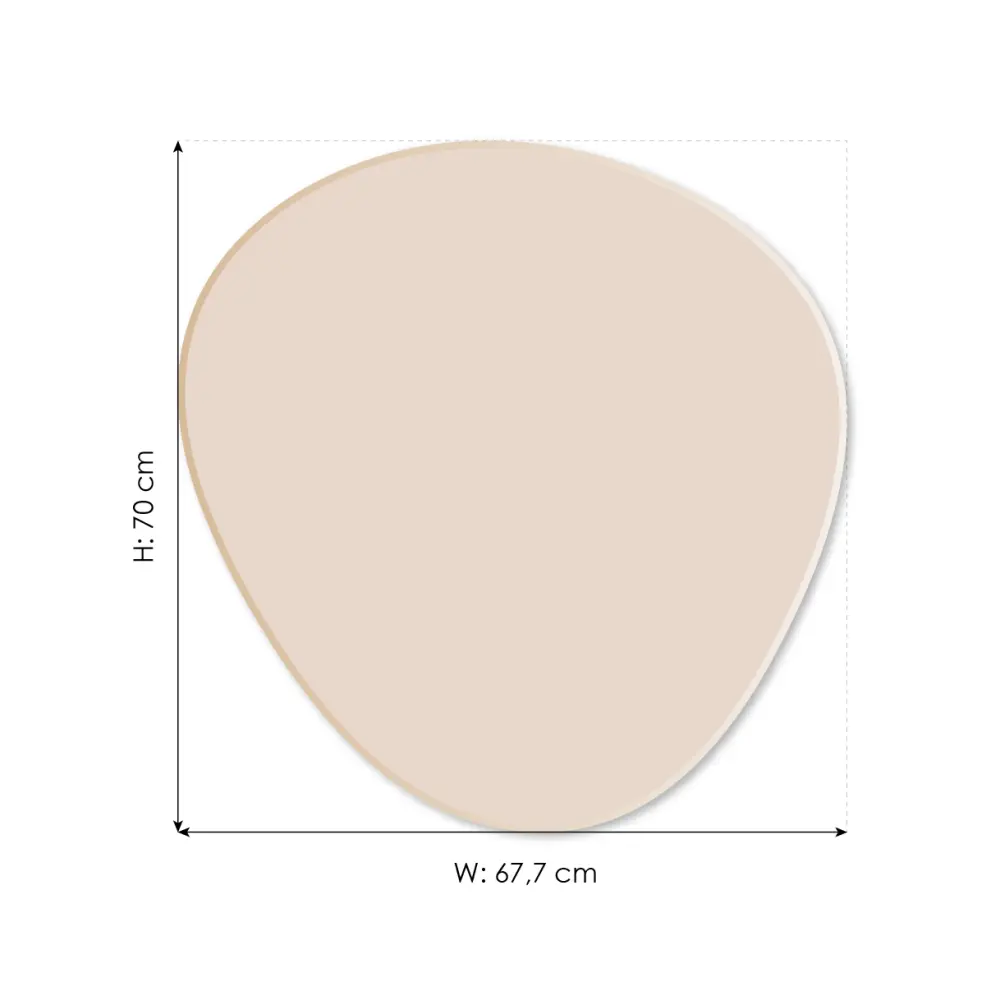 Oglindă Shape Rose Gold 68x70 cm