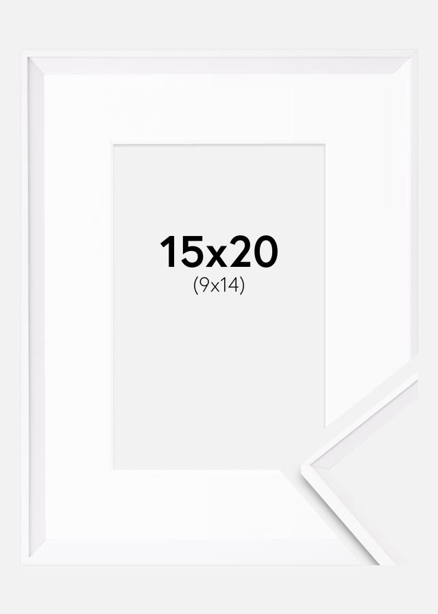 Ramă Desire Alb 15x20 cm - Paspartu Alb 10x15 cm