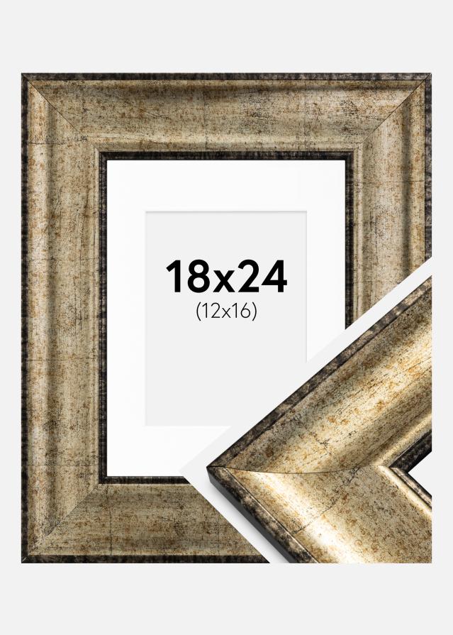 Ramă Saltsjöbaden Auriu antic 18x24 cm - Paspartu Alb 13x17 cm