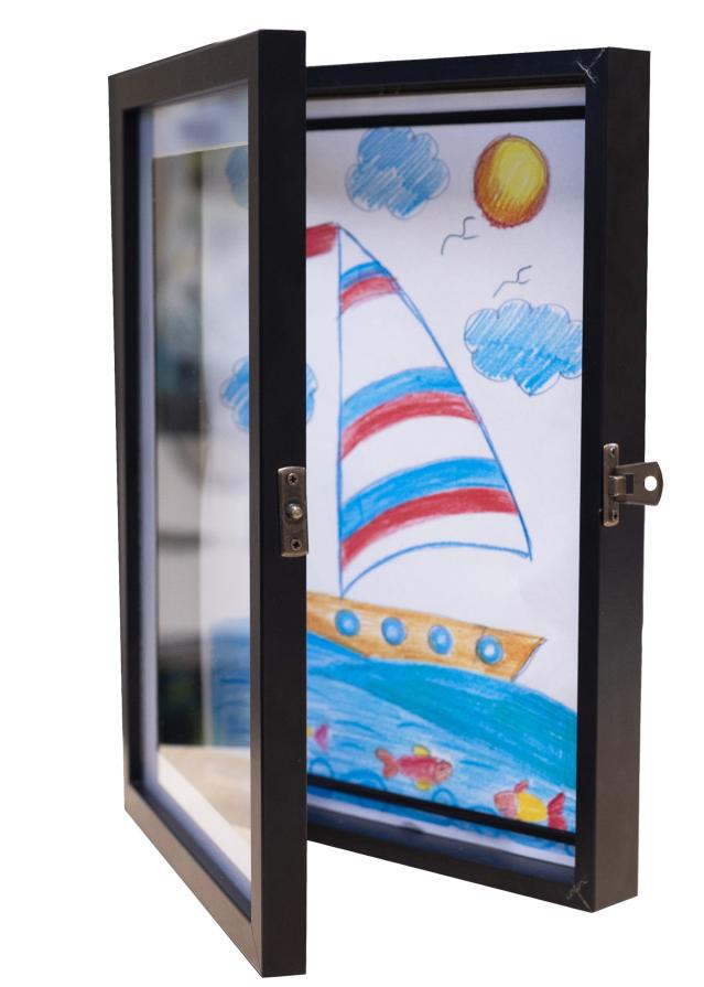 Ramă pentru desene Newbie Sticlă acrilică Negru A4