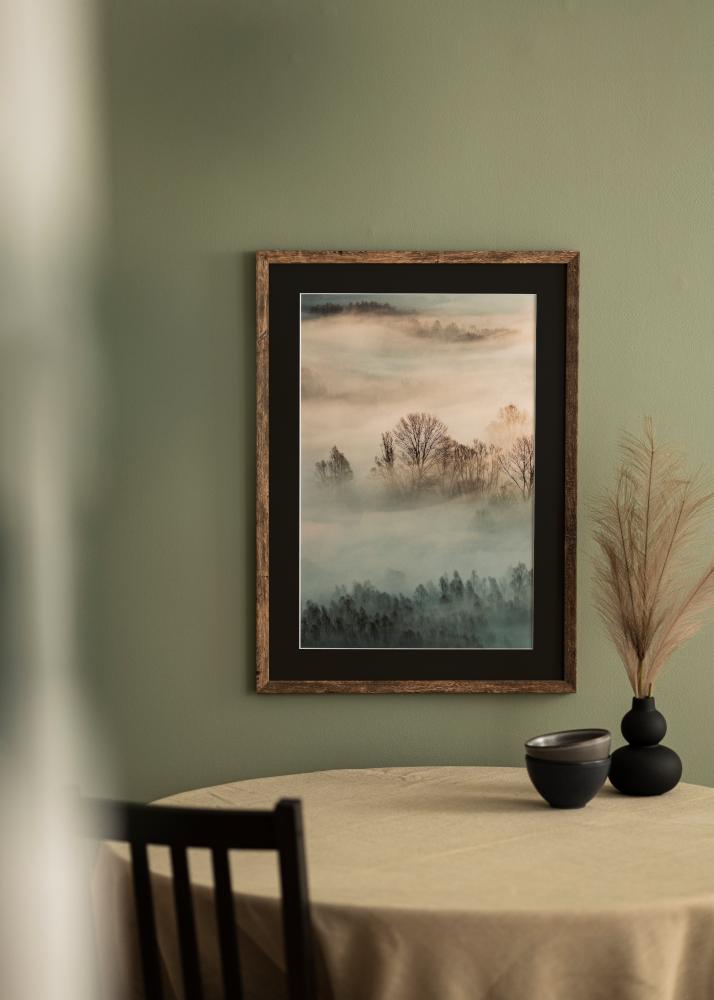 Ramă Fiorito Washed Oak 60x80 cm - Paspartu Negru 50x70 cm