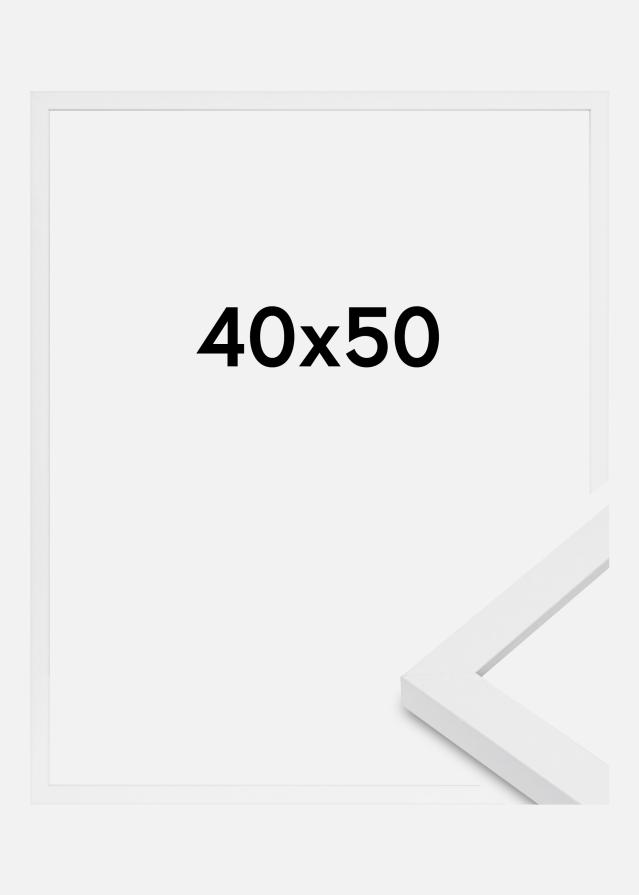 Ramă Modern Sticlă acrilică Alb 40x50 cm