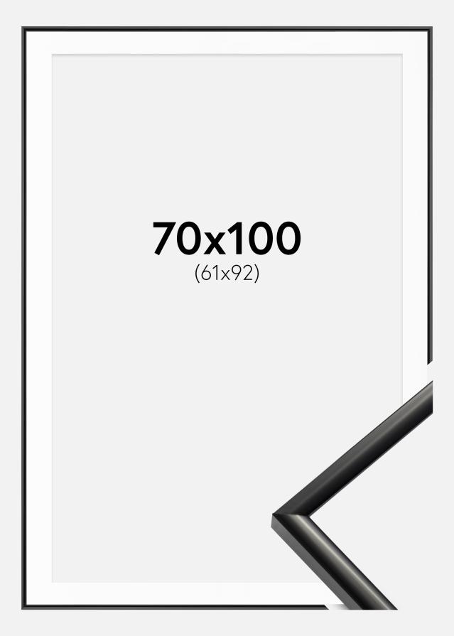 Ramă New Lifestyle Negru 70x100 cm - Paspartu Alb 62x93 cm