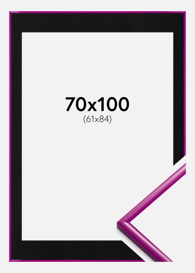 Ramă New Lifestyle Fuchsia 70x100 cm - Paspartu Negru 62x85 cm