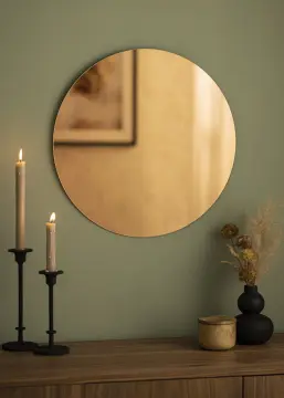 KAILA Rotund Oglindă Rose Gold 50 cm Ø