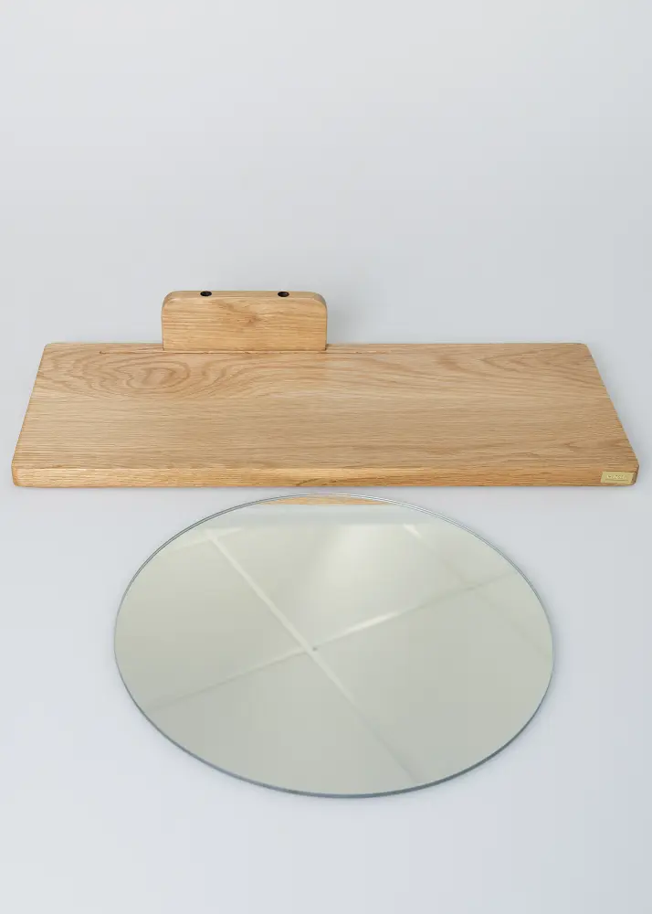 Oglindă Round Shelf 26x50 cm