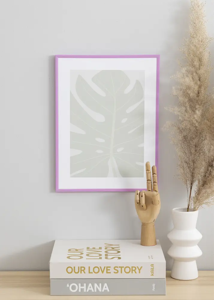 Ramă New Lifestyle Violet deschis 30x40 cm - Paspartu Alb 21x29,7 cm (A4)