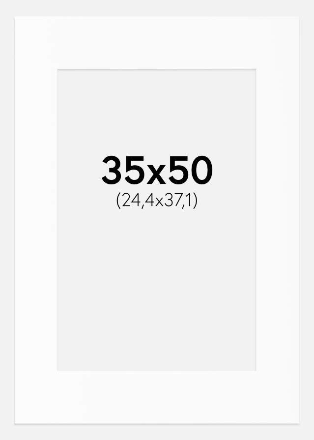 Paspartu Canson Alb Margine albă 35x50 cm (24,4x37,1)