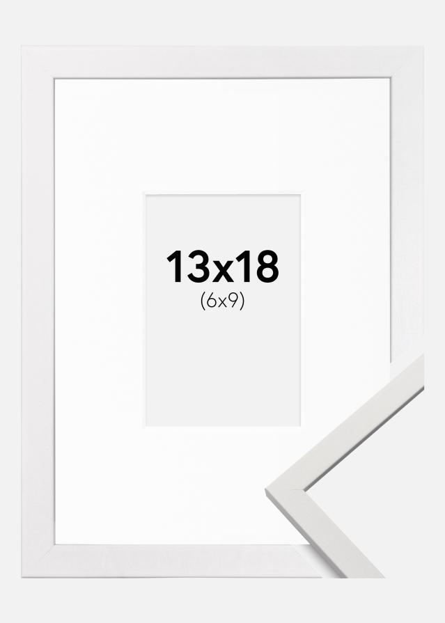 Ramă Edsbyn Alb 13x18 cm - Paspartu Alb 7x10 cm