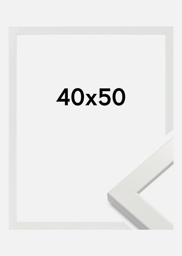 Ramă White Wood Glossy Sticlă acrilică 40x50 cm