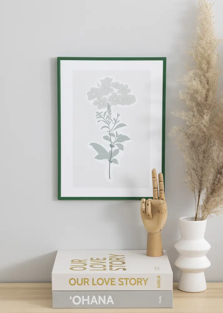 Ramă New Lifestyle Moss Green 30x40 cm - Paspartu Alb 21x29,7 cm (A4)