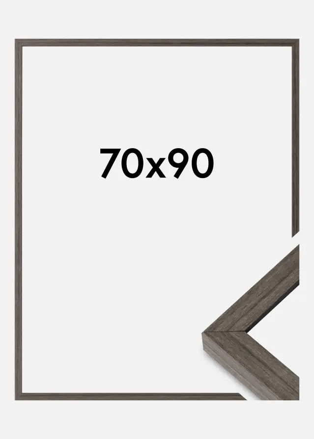 Ramă Hermes Sticlă acrilică Grey Oak 70x90 cm