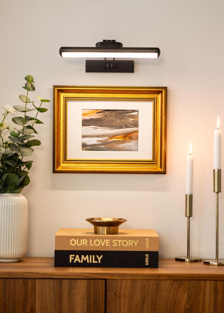 KAILA Lustru Lampă de Tablou cu Baterii 32 cm - Negru