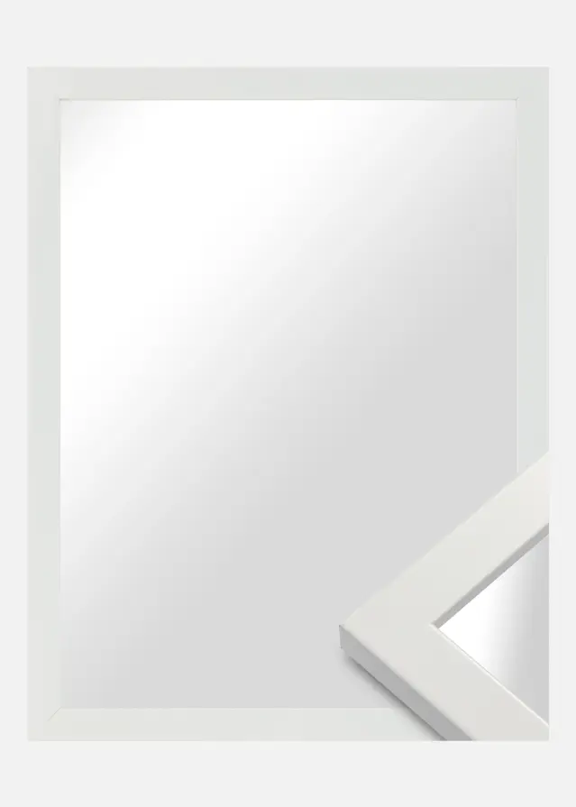 Oglindă White Wood Glossy - Măsurături proprii