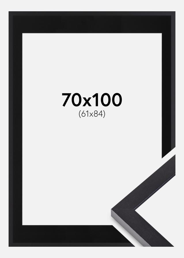 Ramă Selection Negru 70x100 cm - Paspartu Negru 62x85 cm