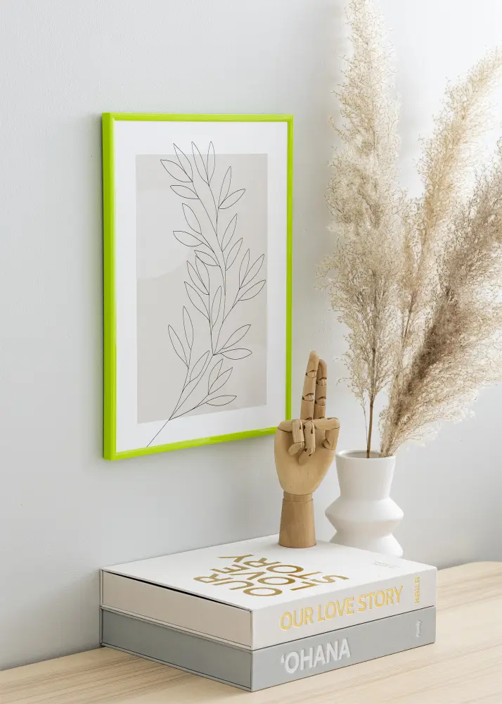 Ramă New Lifestyle May Green 50x70 cm - Paspartu Alb 42x59,4 cm (A2)