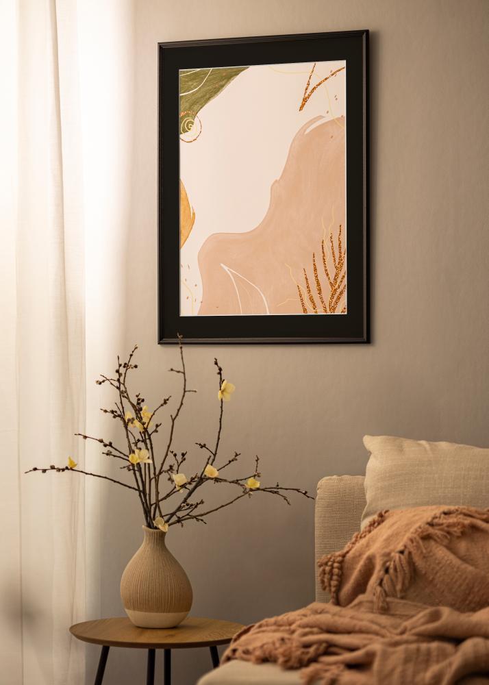 Ramă Horndal Negru 24x30 cm - Paspartu Negru 18x24 cm