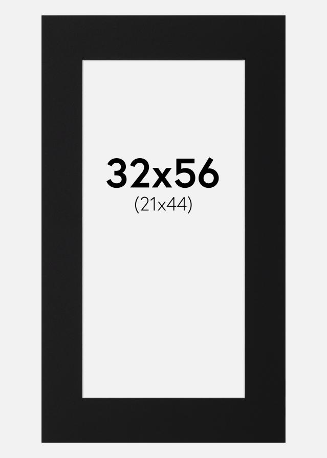 Paspartu Negru Standard (Miez Alb) 32x56 cm (21x44)