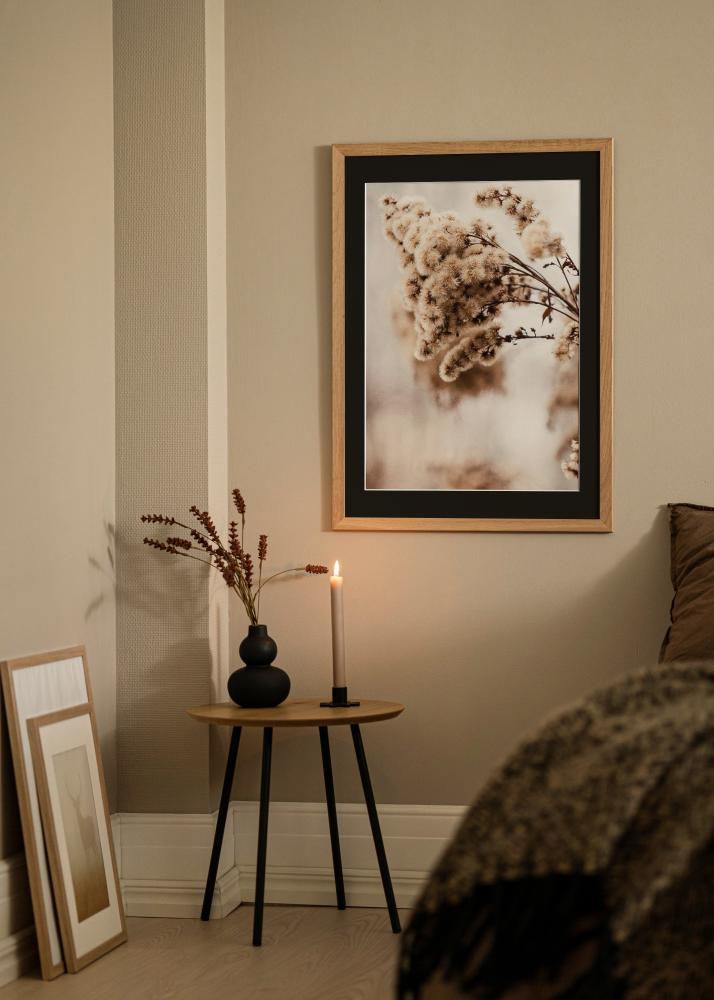 Ramă Trendline Stejar 30x40 cm - Paspartu Negru 20x28 cm