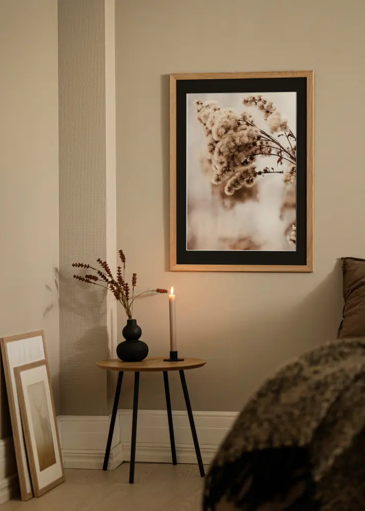 Ramă Trendline Stejar 50x80 cm - Paspartu Negru 41x70 cm