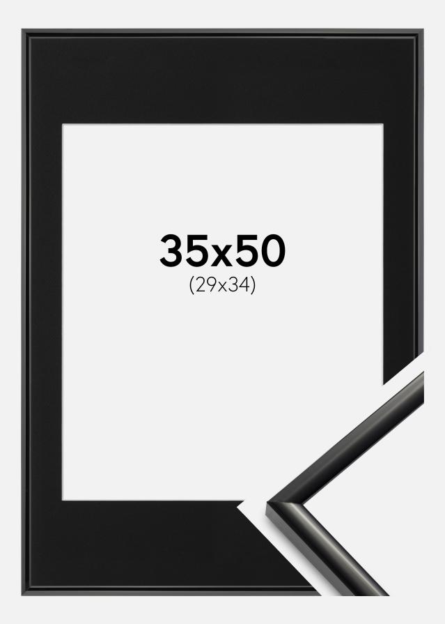 Ramă New Lifestyle Negru 35x50 cm - Paspartu Negru 30x35 cm