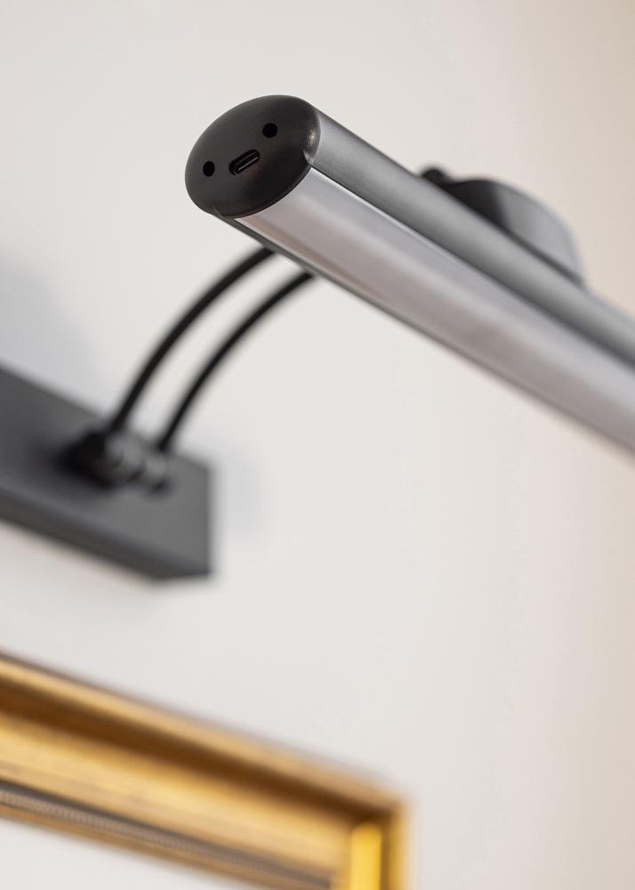 KAILA Lustru Lampă de Tablou cu Baterii 32 cm - Negru