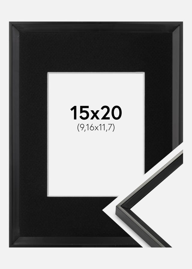 Ramă Desire Negru 15x20 cm - Paspartu Negru 4x5 inches