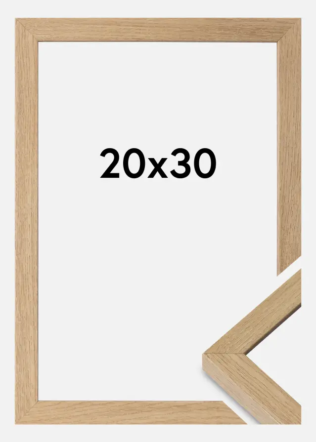 Ramă Hermes Sticlă acrilică Natural Oak 20x30 cm