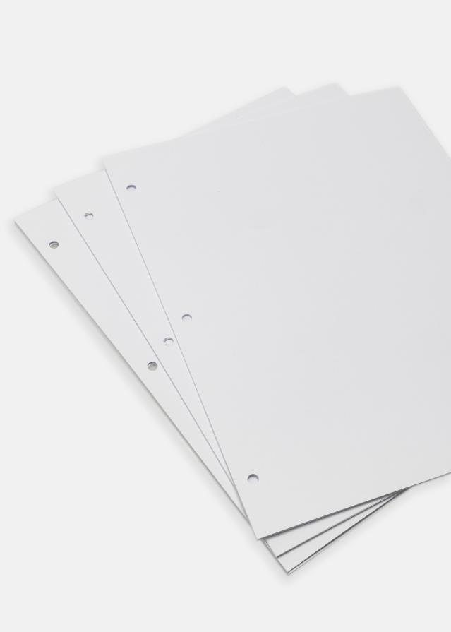File de album pentru KAILA Coffee Table Photo Album - Set de 10 Albe