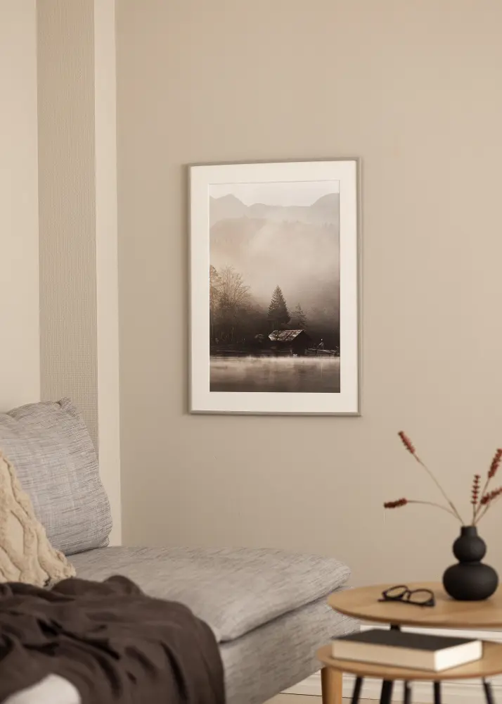 Ramă New Lifestyle Earth Grey 20x30 cm - Paspartu Alb 15x21 cm (A5)