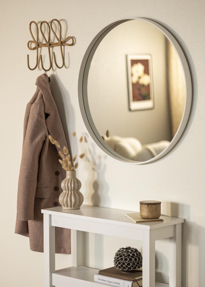 Oglindă Reflection Alb 70 cm Ø