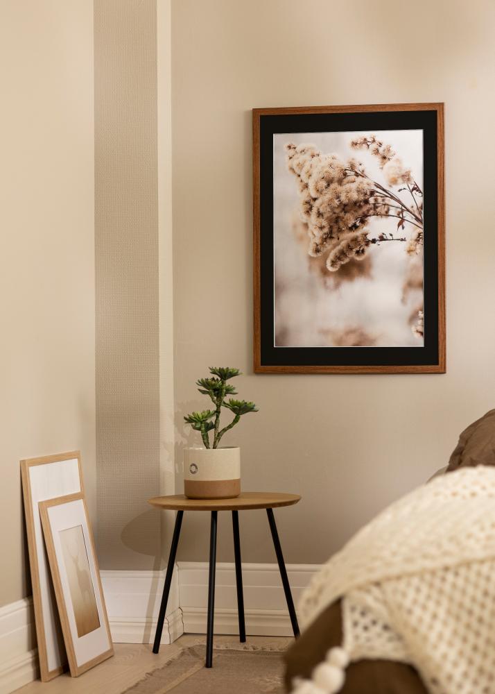 Ramă Stilată Warm Brown 30x40 cm - Paspartu Negru 21x29,7 cm (A4)