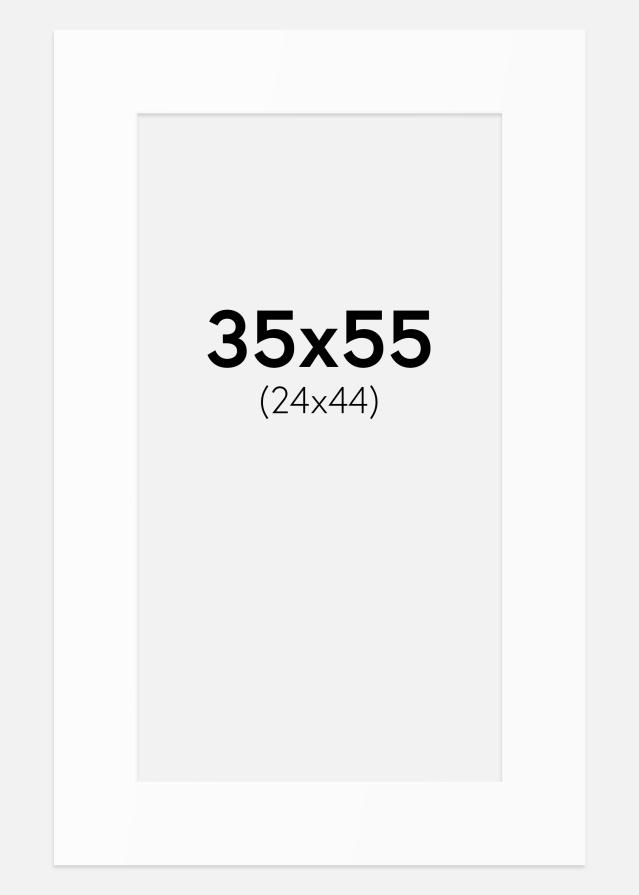 Paspartu Alb Standard (Miez Alb) 35x55 cm (24x44)