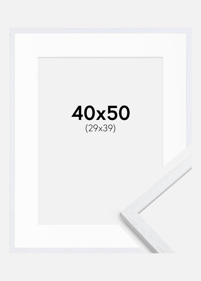 Ramă Edsbyn Warm White 40x50 cm - Paspartu Alb 30x40 cm
