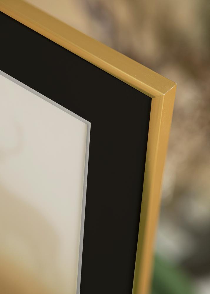 Ramă New Lifestyle Shiny Gold 15x20 cm - Paspartu Negru 4x5 inches