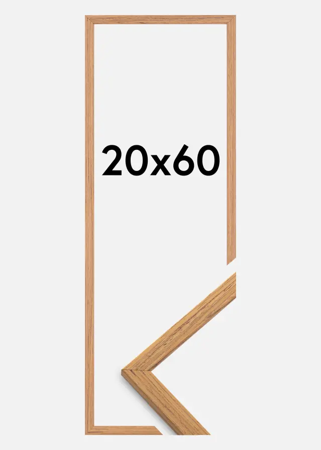 Ramă Edsbyn Sticlă acrilică Tec 20x60 cm