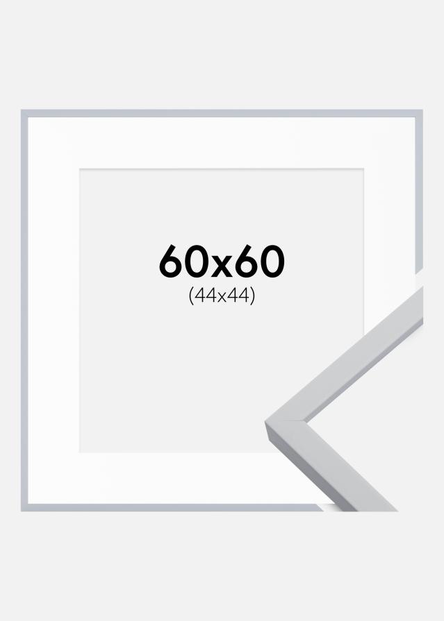 Ramă Oslo Alb 60x60 cm - Paspartu Alb 45x45 cm